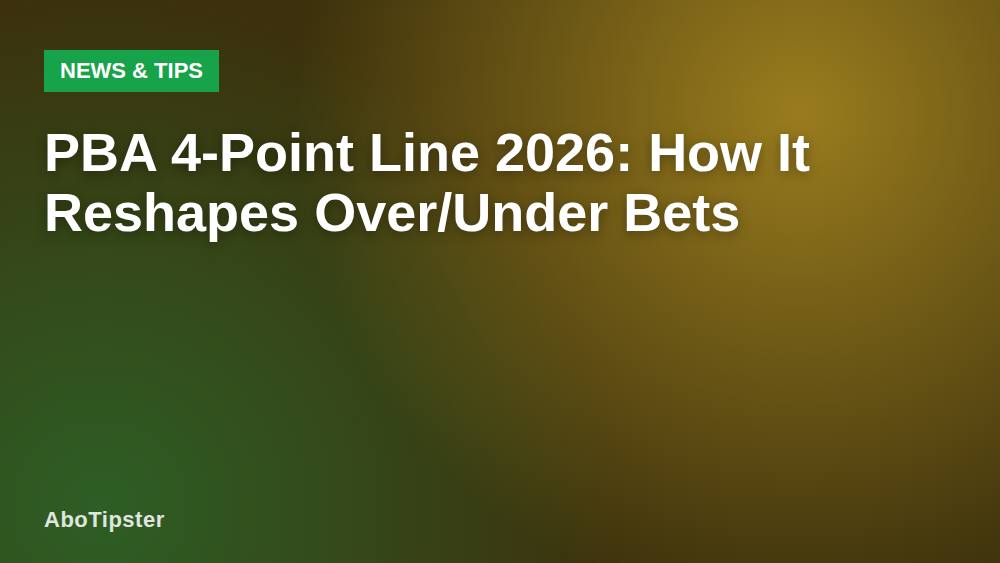 PBA 4-Point Line 2026: How It Reshapes Over/Under Bets
